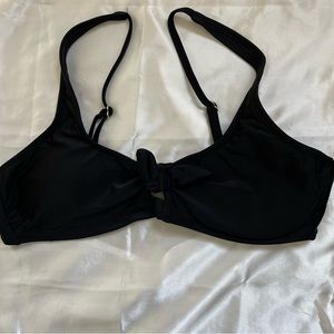 Xhilaration knot bow black swimsuit bikini top padded